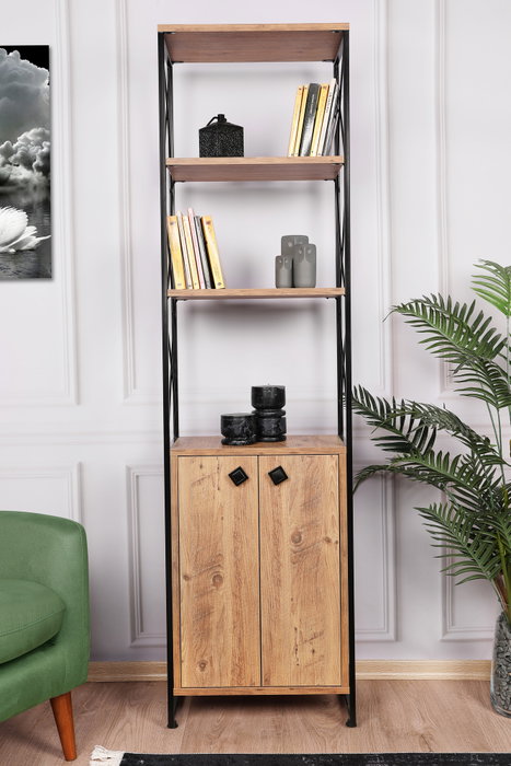 Hanah Home Tervel - Pine Estantería Industrial